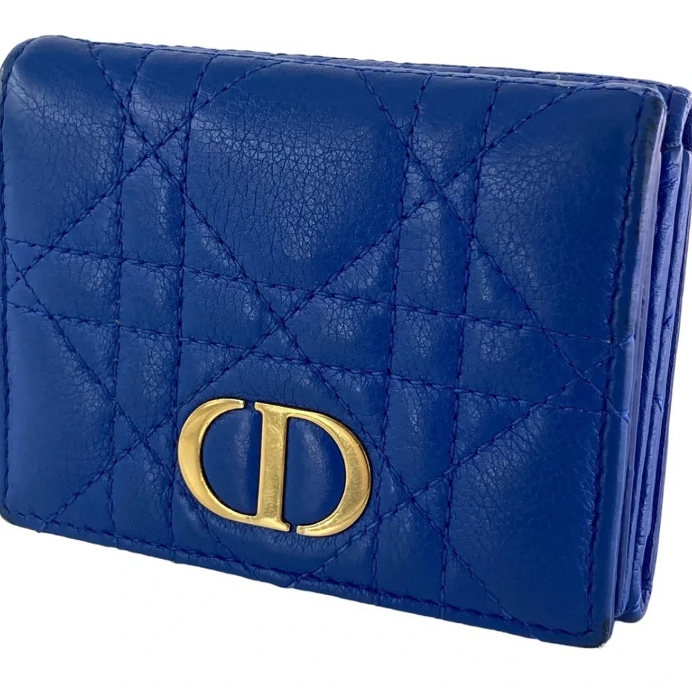 Christian Dior Lambskin Cannage Trifold Wallet-Full Inclusion-STUNNING! / 6258